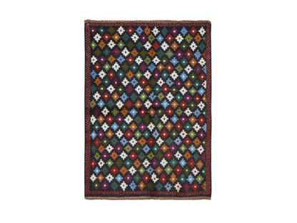Baluch Tribal hand-knotted wool rug in Blue, 3'4" x 4'8", SKU O078805