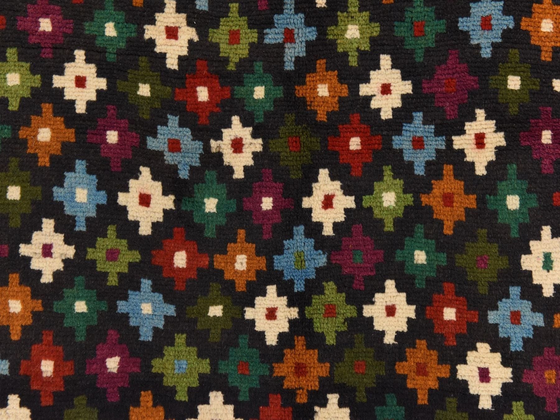 Baluch Tribal hand-knotted wool rug in Blue, 3'4" x 4'8", SKU O078805 (view 4)
