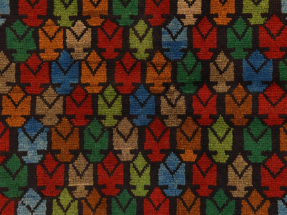 Baluch Tribal hand-knotted wool rug in Black, 3'5" x 4'8", SKU O078807 (view 4)