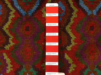 Baluch Tribal hand-knotted wool rug in Red, 3'5" x 4'8", SKU O078808 (view 5)