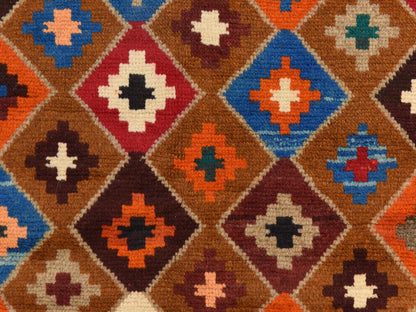 Baluch Tribal hand-knotted wool rug in Brown, 3'5" x 4'10", SKU O078809 (view 4)