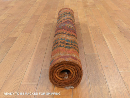 Baluch Tribal hand-knotted wool rug in Brown, 3'9" x 6'3", SKU O078810 (view 8)