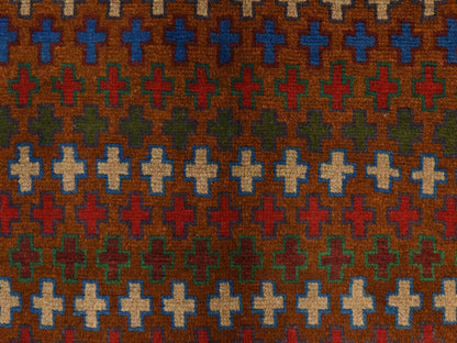 Baluch Tribal hand-knotted wool rug in Brown, 3'3" x 4'7", SKU O078811 (view 4)