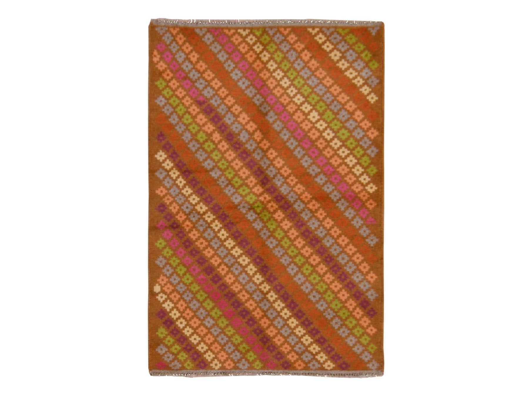 Baluch Tribal hand-knotted wool rug in Brown, 3'3" x 4'10", SKU O078812