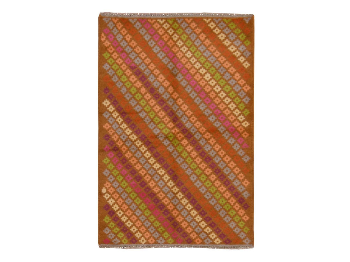 Baluch Tribal hand-knotted wool rug in Brown, 3'3" x 4'10", SKU O078812