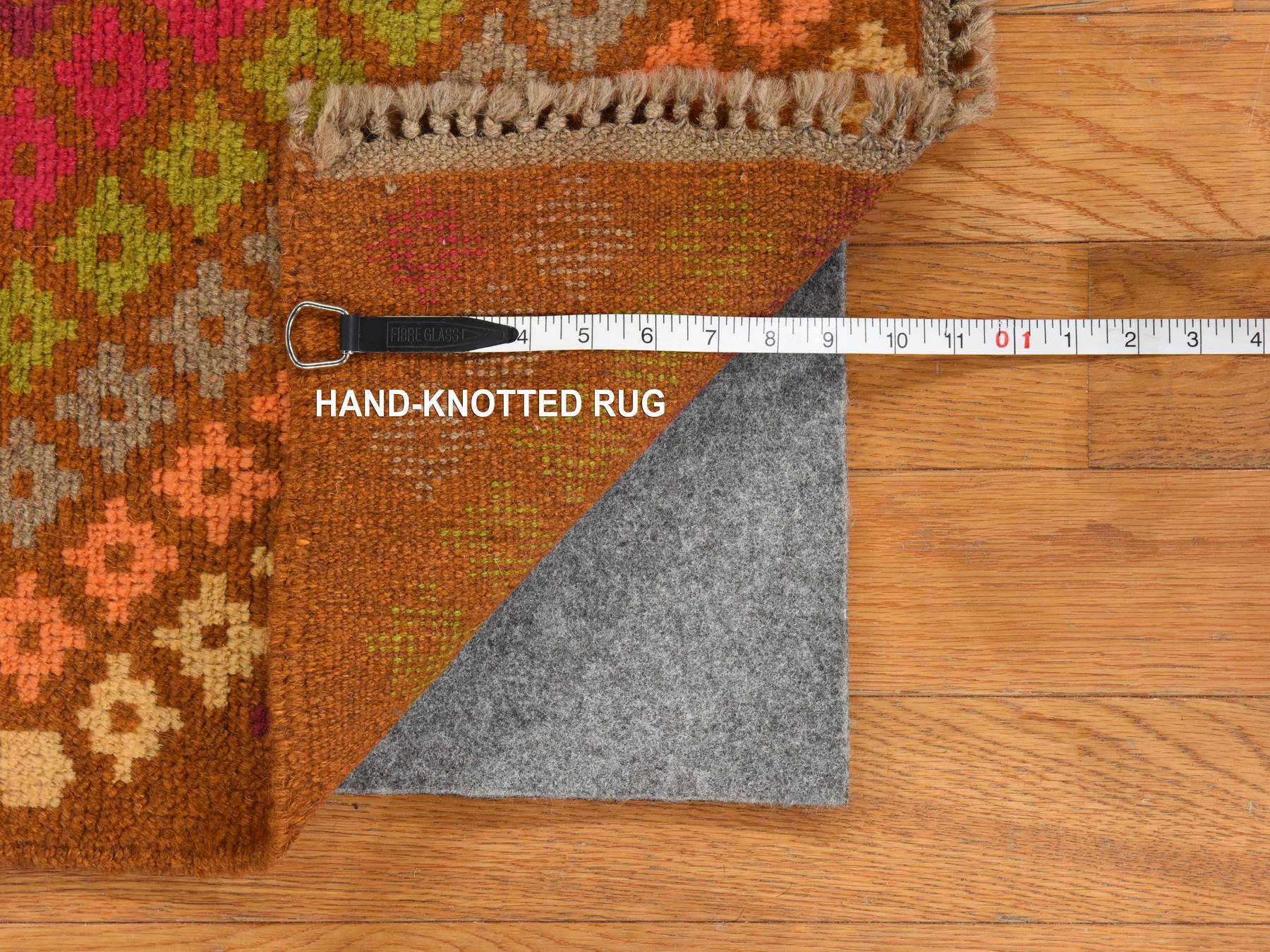 Baluch Tribal hand-knotted wool rug in Brown, 3'3" x 4'10", SKU O078812 (view 6)