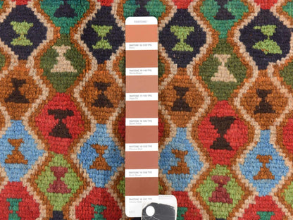Baluch Tribal hand-knotted wool rug in Red, 3'3" x 5', SKU O078814 (view 5)