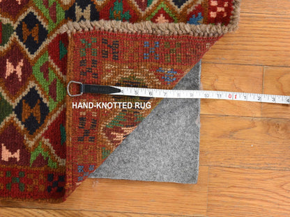Baluch Tribal hand-knotted wool rug in Red, 3'3" x 5', SKU O078814 (view 6)