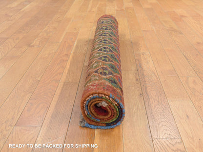 Baluch Tribal hand-knotted wool rug in Red, 3'3" x 5', SKU O078814 (view 8)