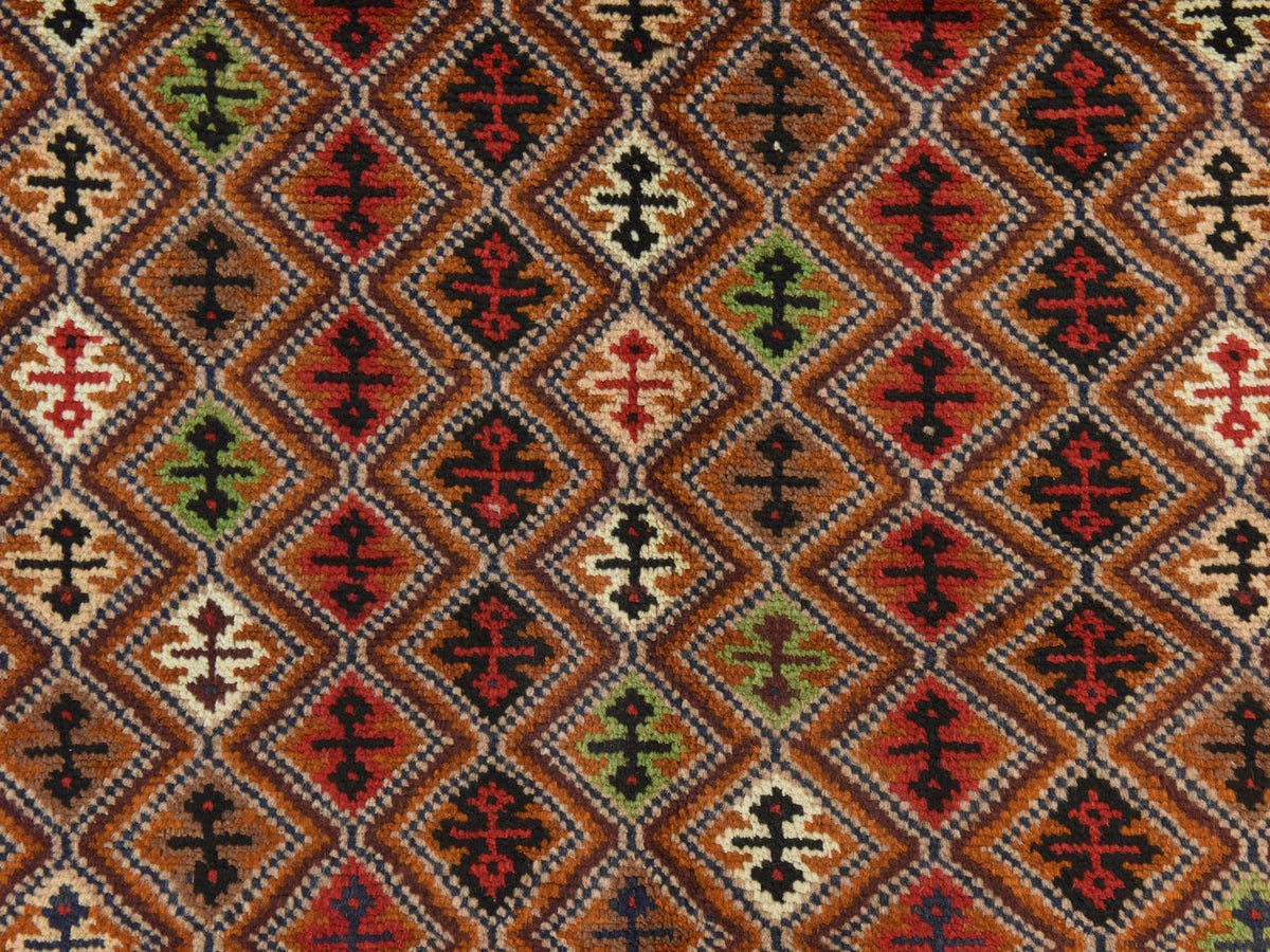 Baluch Tribal hand-knotted wool rug in Brown, 3'1" x 4'8", SKU O078815 (view 4)