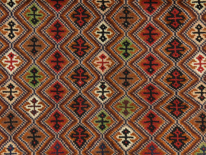 Baluch Tribal hand-knotted wool rug in Brown, 3'1" x 4'8", SKU O078815 (view 4)