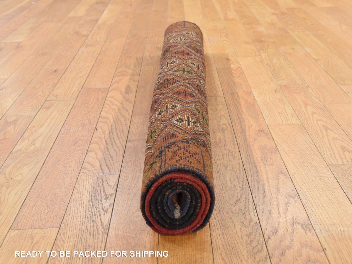 Baluch Tribal hand-knotted wool rug in Brown, 3'1" x 4'8", SKU O078815 (view 8)