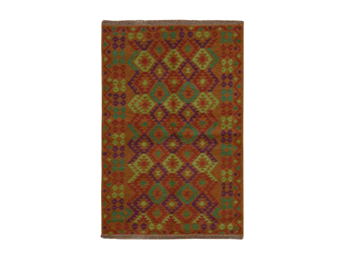 Baluch Tribal hand-knotted wool rug in Brown, 3'1" x 4'9", SKU O078816