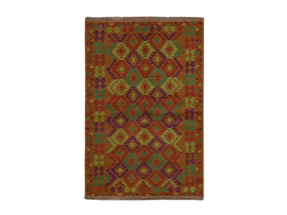 Baluch Tribal hand-knotted wool rug in Brown, 3'1" x 4'9", SKU O078816