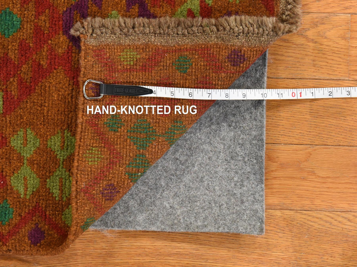 Baluch Tribal hand-knotted wool rug in Brown, 3'1" x 4'9", SKU O078816 (view 6)