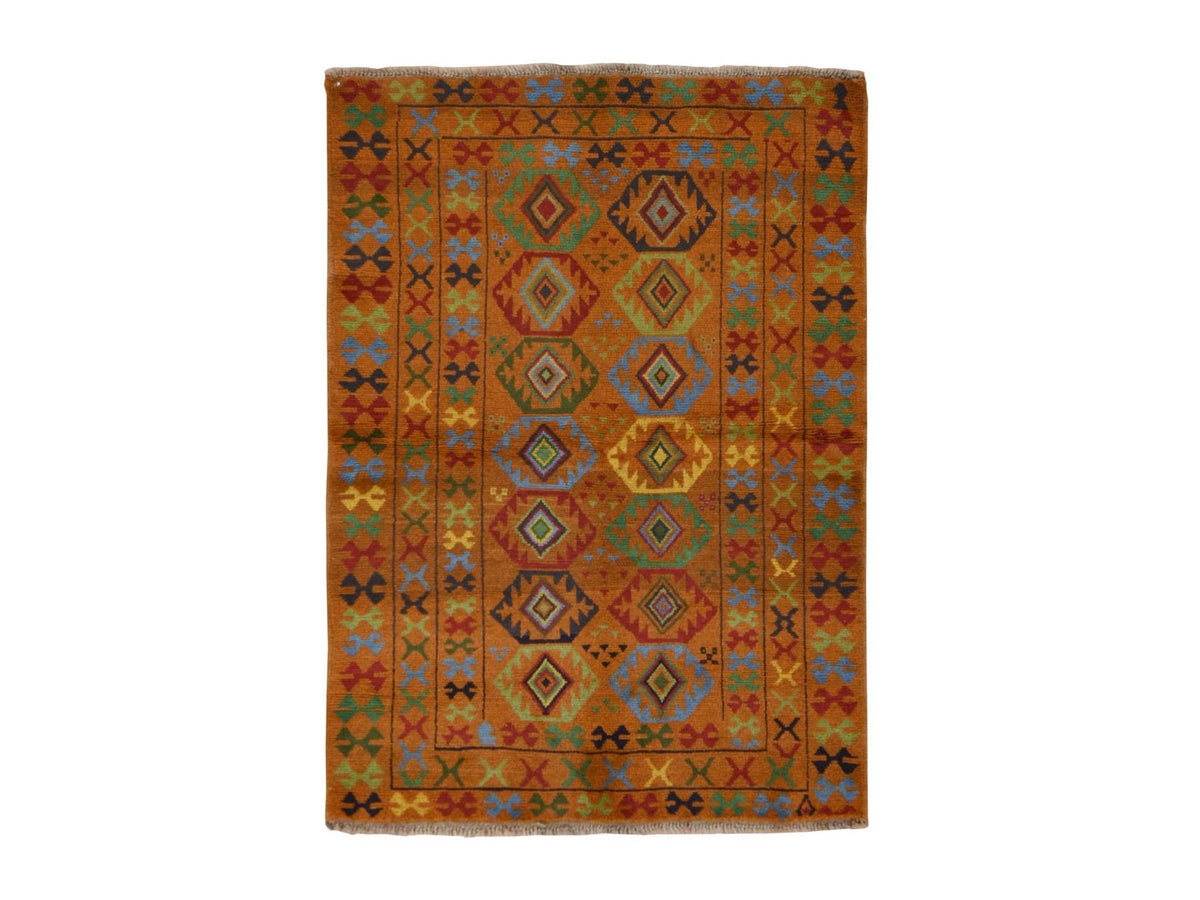 Baluch Tribal hand-knotted wool rug in Brown, 4'3" x 6', SKU O078817