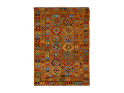Baluch Tribal hand-knotted wool rug in Brown, 4'3" x 6', SKU O078817
