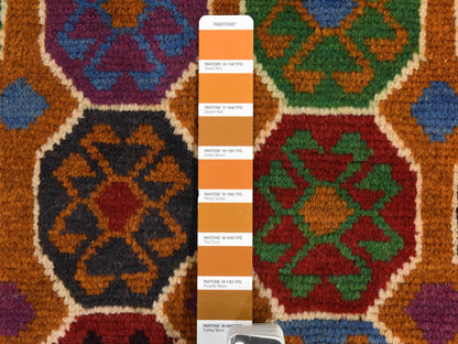Baluch Tribal hand-knotted wool rug in Brown, 3'6" x 4'9", SKU O078818 (view 5)