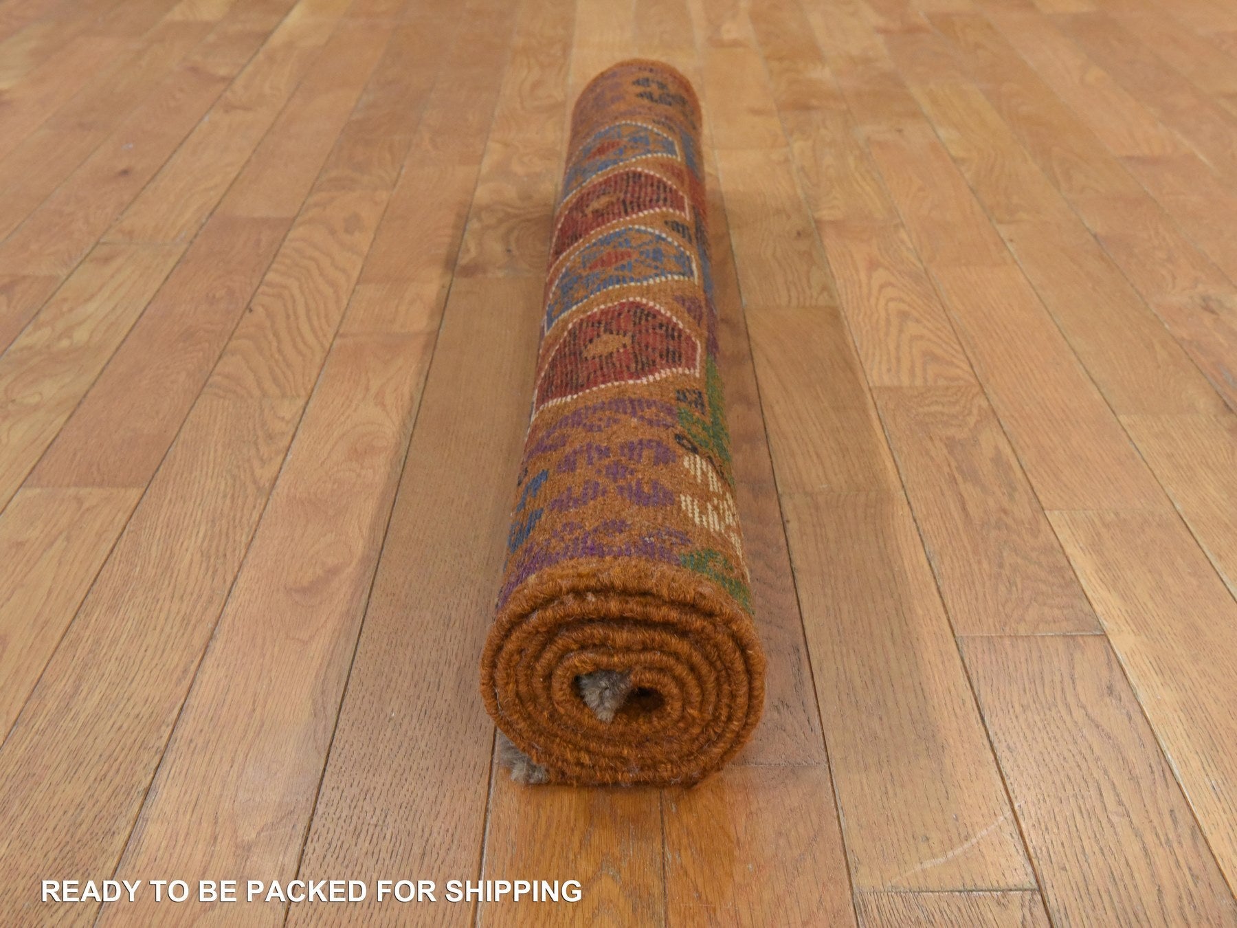 Baluch Tribal hand-knotted wool rug in Brown, 3'6" x 4'9", SKU O078818 (view 8)