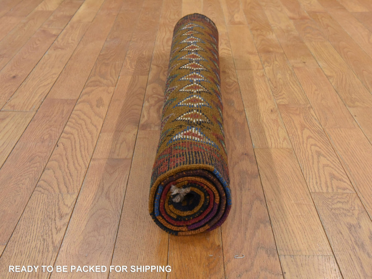 Baluch Tribal hand-knotted wool rug in Brown, 3'3" x 4'8", SKU O078819 (view 8)