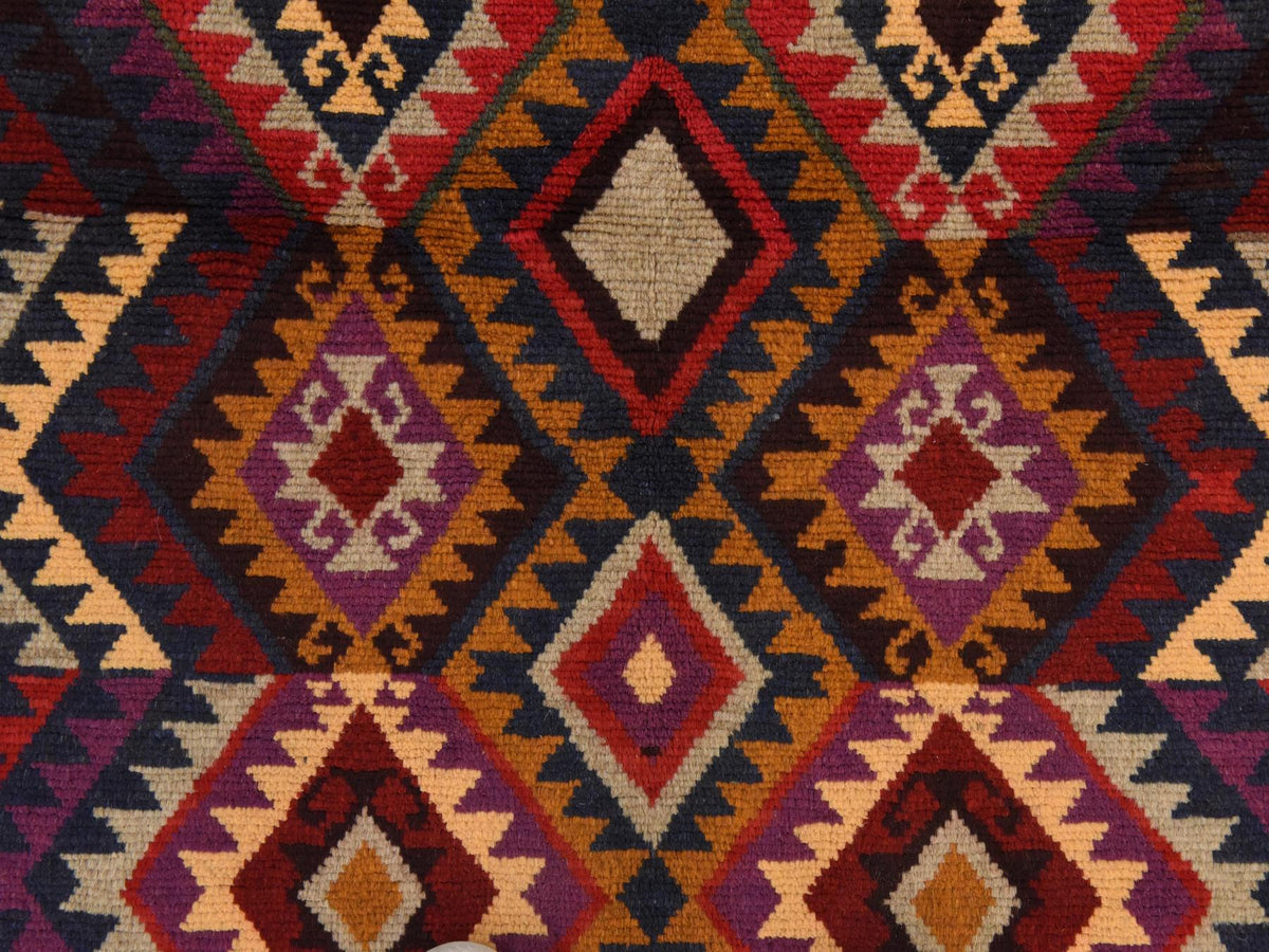 Baluch Tribal hand-knotted wool rug in Blue, 3'8" x 5'7", SKU O078820 (view 4)