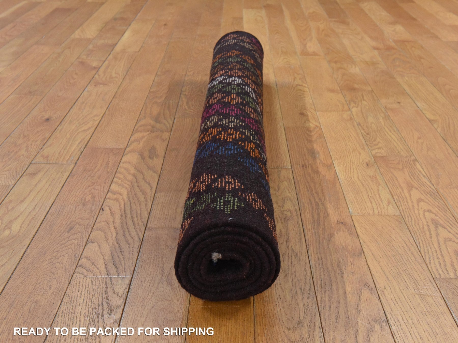Baluch Tribal hand-knotted wool rug in Brown, 3'5" x 4'10", SKU O078822 (view 8)
