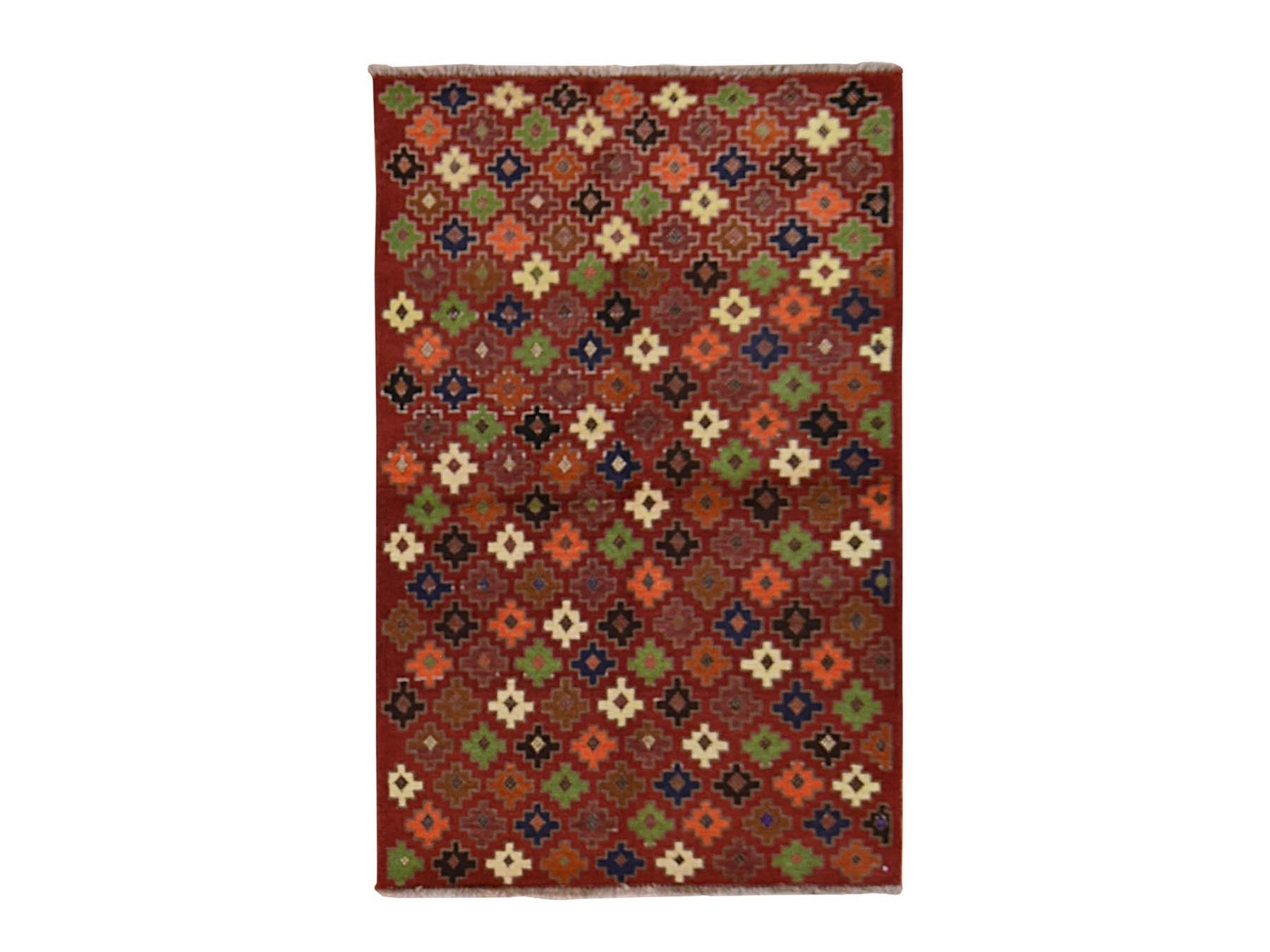 Baluch Tribal hand-knotted wool rug in Red, 3'1" x 4'10", SKU O078826