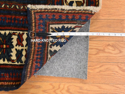 Antique hand-knotted wool runner in Blue, 6'3" x 11'7", SKU O078828 (view 6)