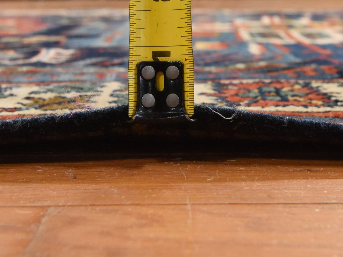 Antique hand-knotted wool runner in Blue, 6'3" x 11'7", SKU O078828 (view 7)