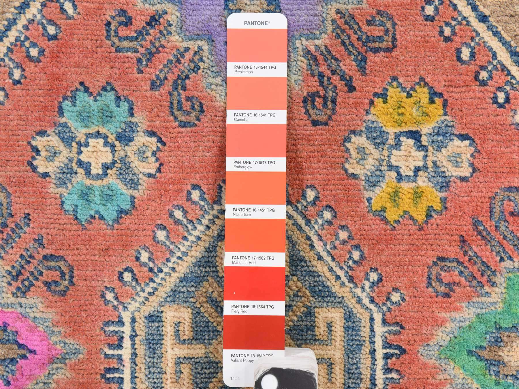 Kazak Kazak hand-knotted wool rug in Orange, 3'9" x 5'7", SKU O078829 (view 5)