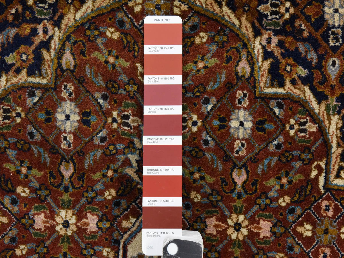 Tabriz hand-knotted wool rug in Blue, 6'10" x 10'5", SKU O078830 (view 6)
