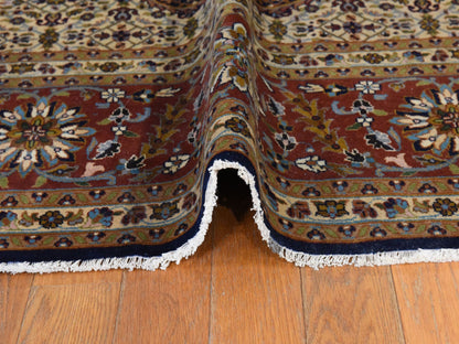 Tabriz hand-knotted wool rug in Blue, 6'10" x 10'5", SKU O078830 (view 9)