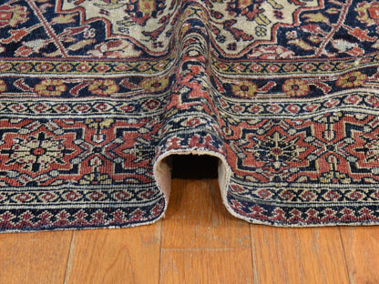 Persian Antique hand-knotted wool rug in Ivory, 6'10" x 14', SKU O078831 (view 9)