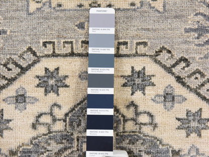 Kazak Kazak hand-knotted wool rug in Gray, 8' x 10', SKU O078832 (view 6)
