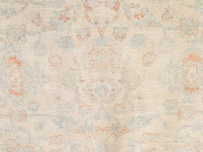 Peshawar Oushak hand-knotted wool rug in Ivory, 8' x 9'9", SKU O078833 (view 5)