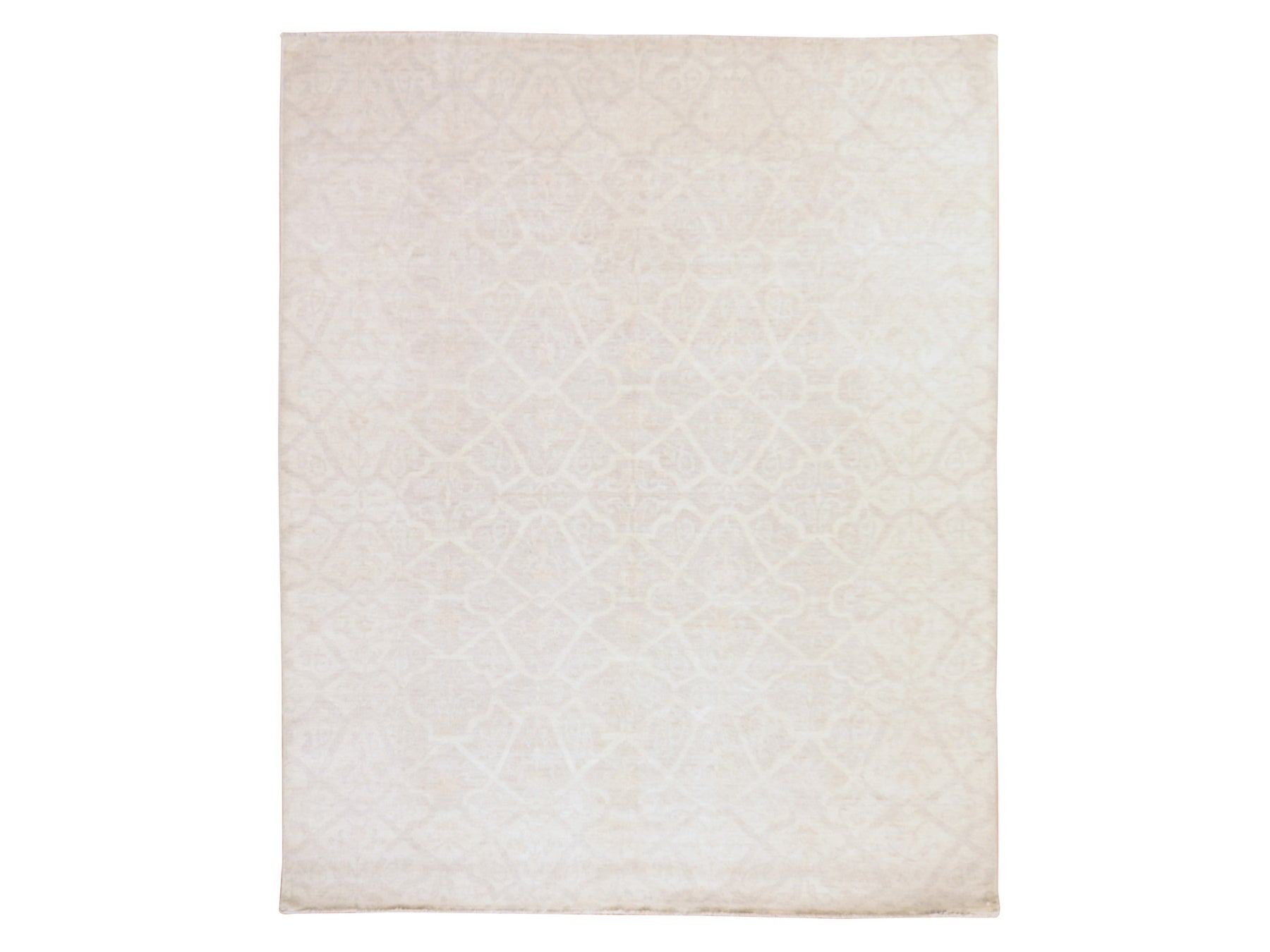Peshawar Oushak hand-knotted wool rug in Ivory, 8' x 9'9", SKU O078834