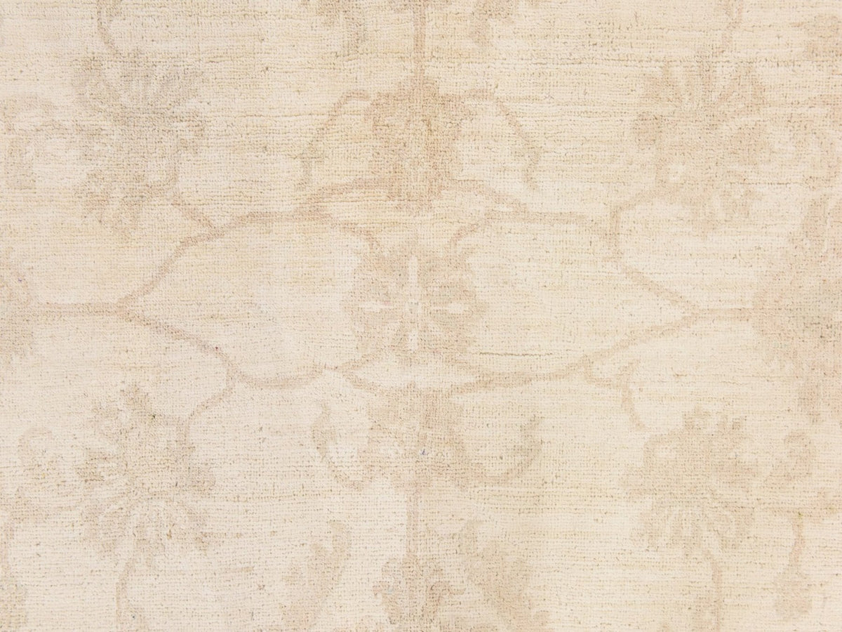 Peshawar Oushak hand-knotted wool rug in Ivory, 8' x 9'6", SKU O078842 (view 5)
