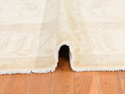 Peshawar Oushak hand-knotted wool rug in Ivory, 8' x 9'6", SKU O078842 (view 9)