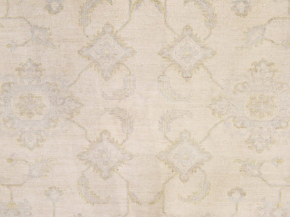 Peshawar Oushak hand-knotted wool rug in Ivory, 8'5" x 9'7", SKU O078843 (view 5)