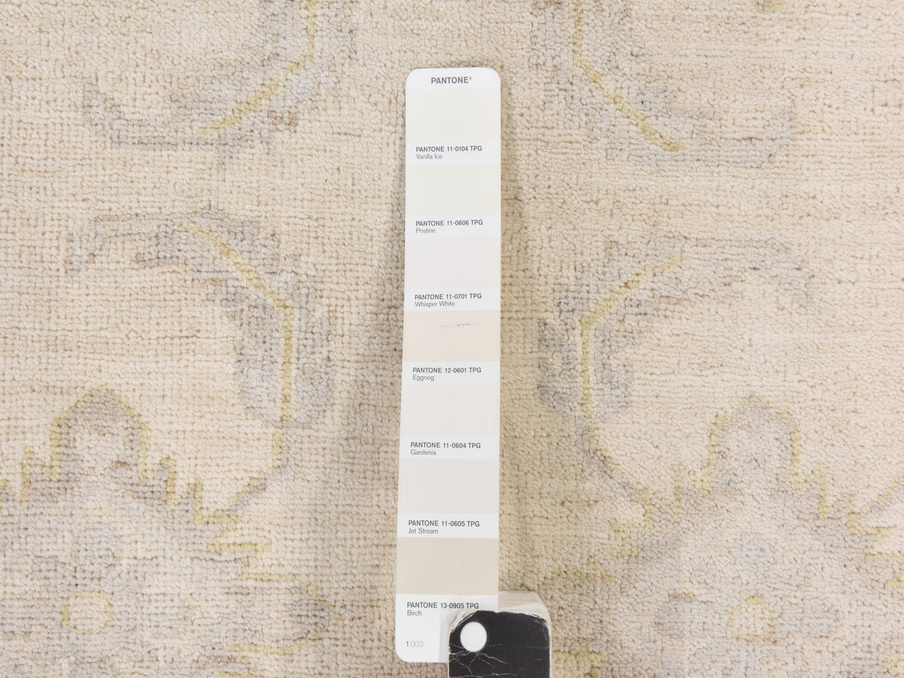 Peshawar Oushak hand-knotted wool rug in Ivory, 8'5" x 9'7", SKU O078843 (view 6)