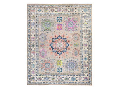 Kazak Kazak hand-knotted wool rug in Brown, 8' x 9'9", SKU O078844