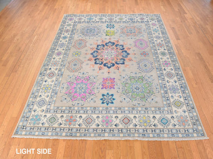 Kazak Kazak hand-knotted wool rug in Brown, 8' x 9'9", SKU O078844 (view 3)