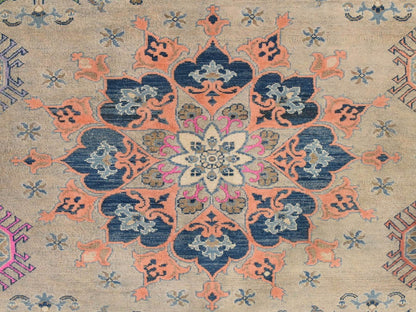Kazak Kazak hand-knotted wool rug in Brown, 8' x 9'9", SKU O078844 (view 5)