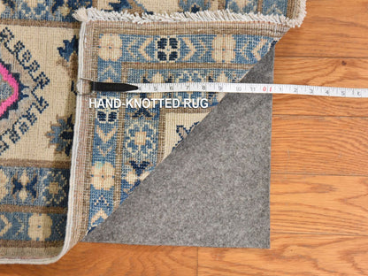 Kazak Kazak hand-knotted wool rug in Brown, 8' x 9'9", SKU O078844 (view 7)