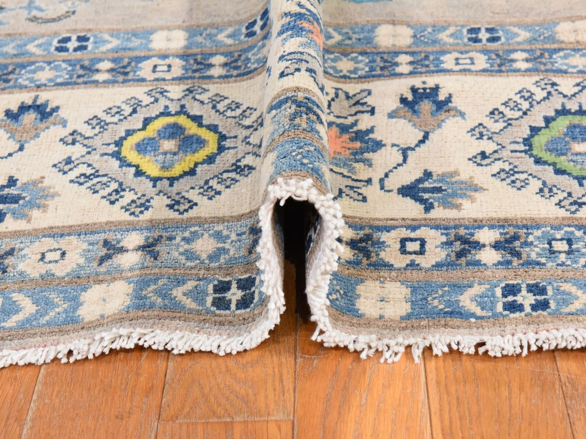 Kazak Kazak hand-knotted wool rug in Brown, 8' x 9'9", SKU O078844 (view 8)