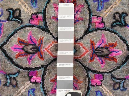 Transitional hand-knotted wool/silk rug in Blue, 9'9" x 13'8", SKU O078845 (view 6)