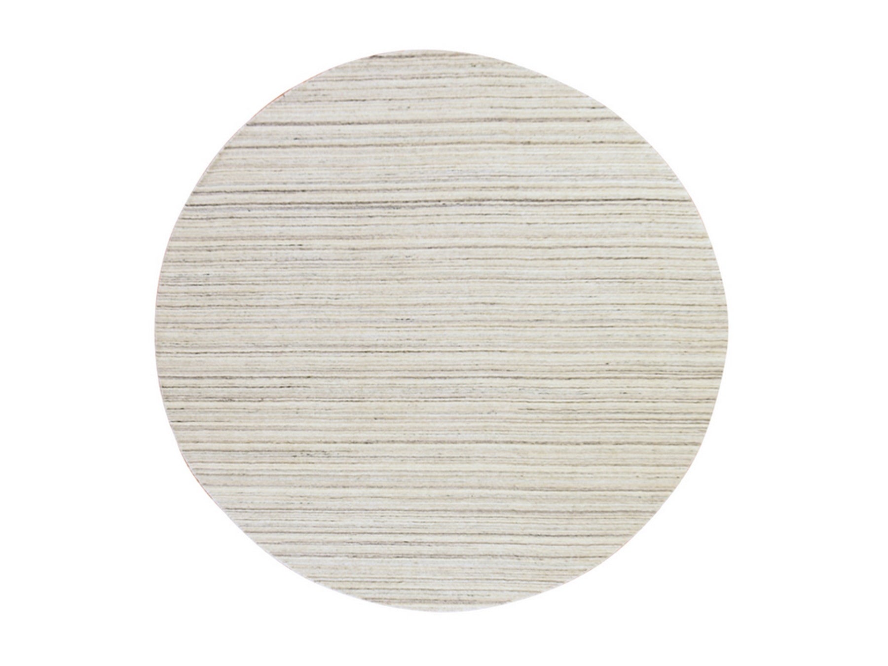 Modern / Contemporary hand-knotted wool rug in Ivory, 8' x 8', SKU O078848