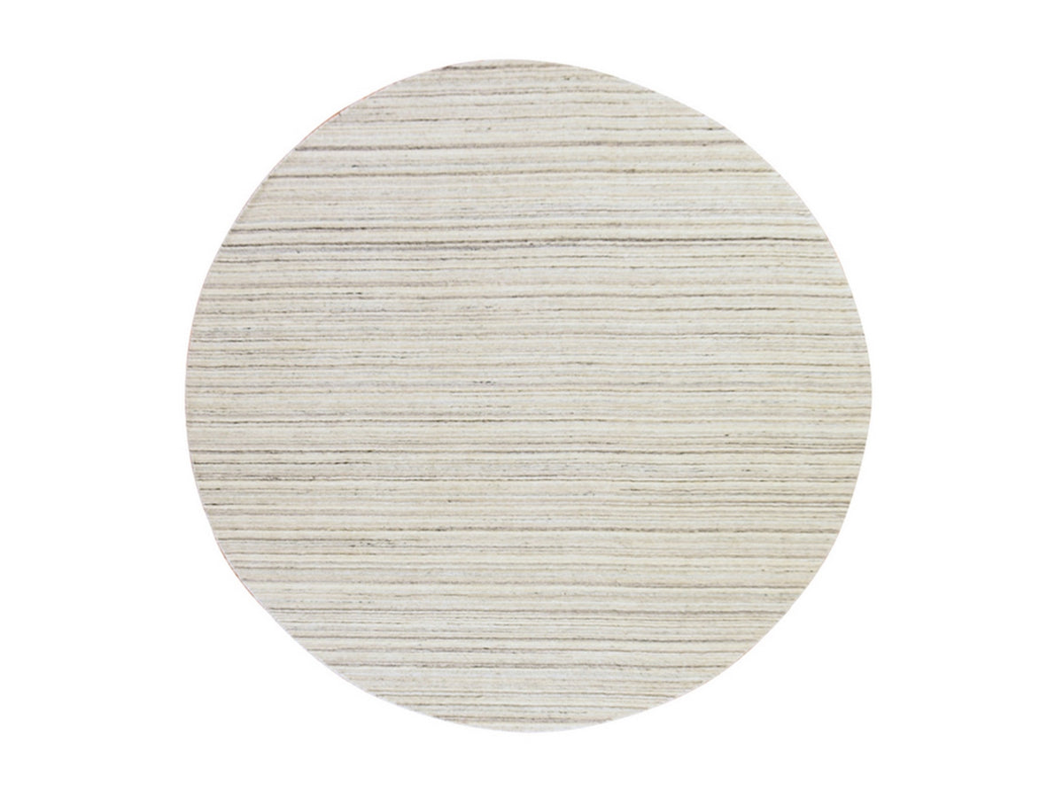 Modern / Contemporary hand-knotted wool rug in Ivory, 8' x 8', SKU O078848