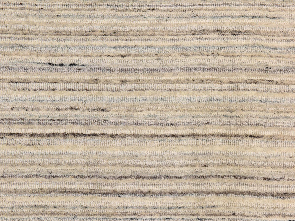 Modern / Contemporary hand-knotted wool rug in Ivory, 8' x 8', SKU O078848 (view 4)