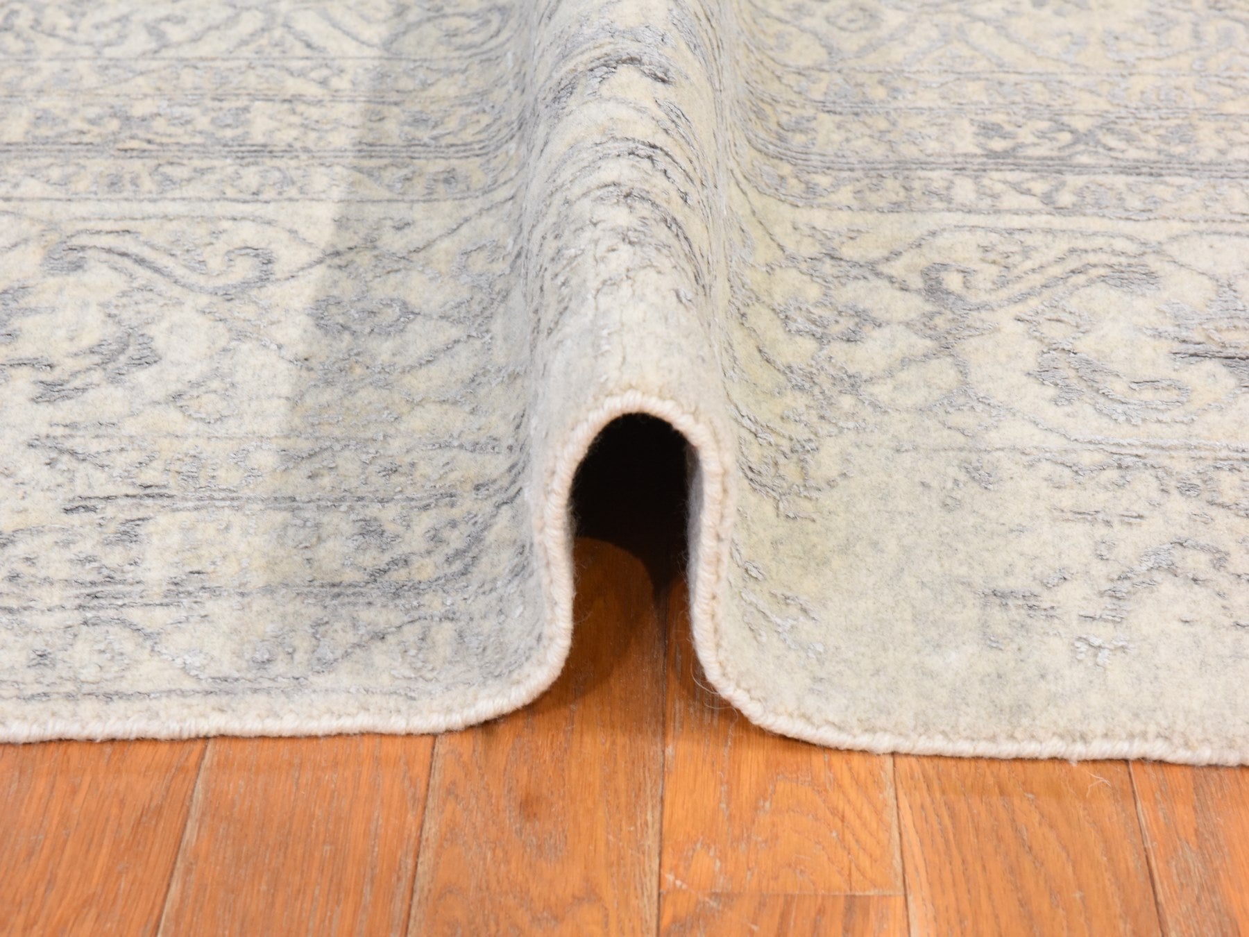 Modern / Contemporary hand-knotted wool rug in Brown, 8' x 10', SKU O078851 (view 9)
